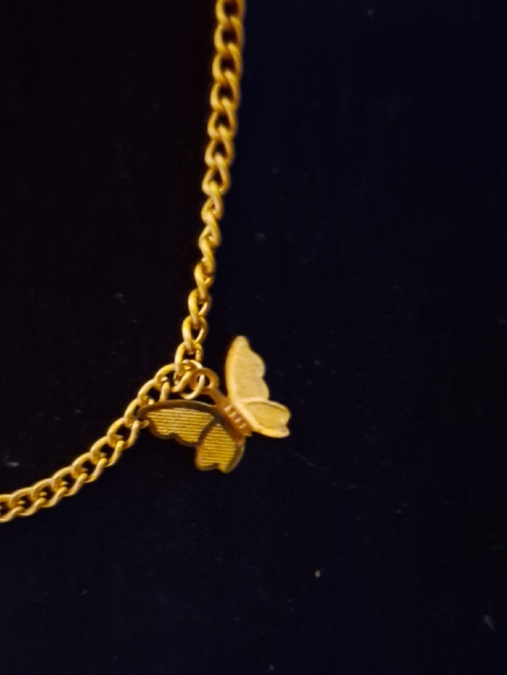 Gold Butterfly Charm Necklace - Women's Jewelry - Picture 4 of 10